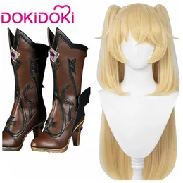 Dokidoki Oyunu Genshin Etki Cosplay Cadılar Bayramı Fischl Cosplay Wig Genshin Etki Fischl Cosplay Saç Y09032773