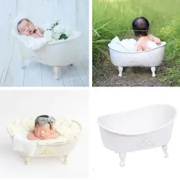 Born Pography Prop Baby Props Iron Bath Studio Accessori do fotografi sesja 240115