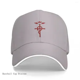 Ballkappen Fullmetal Alchemist - Flamel Insignia (Rot) Baseballkappe Herren Trucker Sonnenhut Damen Herren