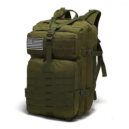 Backpack 40L Shoulder Bag Large Capacity Hiking Camping Army Portable Trekking Rucksack Hunting Waterproof Oxford Cloth Outdoor