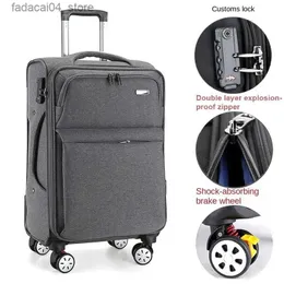 Maletas Maleta Oxford Tela Impermeable Maleta con ruedas Maleta con ruedas Spinner Gran capacidad Bolsa de viaje Contraseña Trolley Bolsa de equipaje Q240115