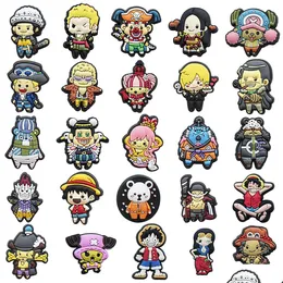 Cartoon Accessories Anime Charms One Piece Yellow Baby Wholesale Childhood Memories Funny Gift Shoe Pvc Decoration Buckle Soft Rubber Otv4T