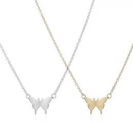 Everfast 10pc Lot New Arrival Gold Necklace Cute Butterfly Pendant Insect Necklaces for Women Simple Animal Women Long Necklace EF231C