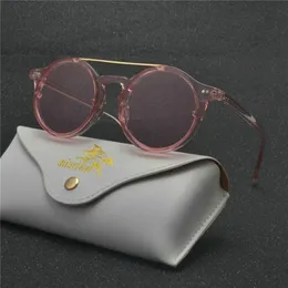 2019 Hip Hop Retro Small Round Roundses Women Vintage Punk Grasses Men Gold Sun Glasses for Women Frame Eyewear NX243K