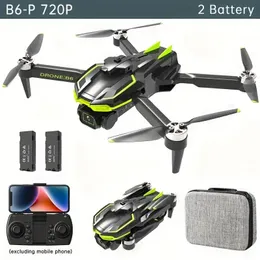 B6 Drone pieghevole senza spazzole 2.4G GPS a flusso ottico con doppia lente WIFI Telecamera aerea professionale di piccole dimensioni con servo ritorno pan e inclinazione con un pulsante