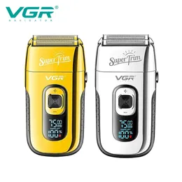 Vgr Shaver Professional Sakal Düzeltici Electric Razor Taşınabilir Tıraş Makinesi Mistrojen Saç Düzenleyicisi Tıraş Makinesi Erkekler V-332240115