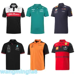 Herr t-shirts 2024 Ny designer f1racing t-shirtracing polo skjorta längdskjorta skjorta motorcykel riddräkt kort hylsa snabb landning t-shirt