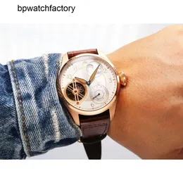 Iwcity herrar tittar på dyra menwatch mark arton klockor uhren super lysande datum vaktmännen läder rem montre pilot luxe n1m4high kvalitet butik original