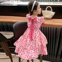 Mädchenkleider Mädchenkleid Sommer Kinderkleidung Mode Kinder Prinzessin Blumen Größe 2 3 4 5 6 7 8 9 10 11 12 Jahre alt