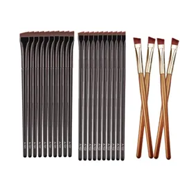 10pcs/20pcs/50pcs Contour Eyebrow Brush Eyeliner Makeup Brushes Angled Thin Brows Liner Cream Brush Eyes Make Up Tools A101 A102 240115