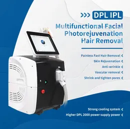 Professionell DPL IPL Effektiv hårborttagningsmaskin smärtfri fryspunkt Hår Ta bort depilation Dy Pulse Light Photon Hud Rejuvenation