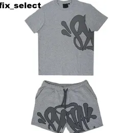 Designer Syna World Tracksuit Sports Set Short Sleeve Shorts Two Piece Printed Men's and Women's T-shirt Y2k Tees Short Set Graphic Tee Hip Hop Synaworld Summer r1