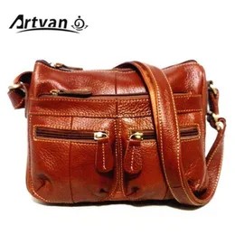100 Genuine Leather Women Messenger Vintage Shoulder Bag Female Crossbody Soft Casual Shopping Bags For Ladies MM23 240113