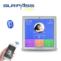 الملحقات Smart Home Audio 2/4 قناة لاسلكية Bluetooth Mini Amplifier 4 '' Screen FM Radio Aux TF Card في مضخم الجدار