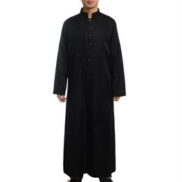Roman Rahip Cassock Kostüm Katolik Kilisesi Din Adamları Siyah Robe Elbise Din Adamı Gezgitleri Tek Göğüslü Düğme Yetişkin Erkekler Cosplay249E