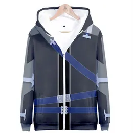 جاكيتات رجالي الشتاء والمعاطف الأنيمي ساو سيف الفن على الانترنت 3D هوديي zip swingshirt kirigaya kazuto kirito cosplay costume213v