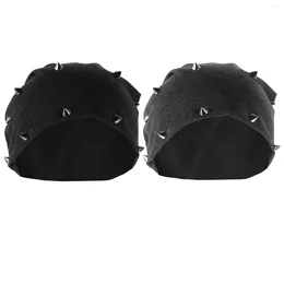 Berets 2 PCS CAPS للرجال برشام قبعة قبعة زخرفية محمولة في الهواء الطلق أنيقة متعددة الاستخدامات محبوكة والنساء