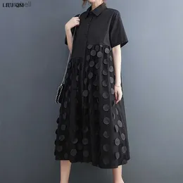 Grundläggande casual klänningar kemise lapptäcke maille pois hour femmes nouvelle collection gott