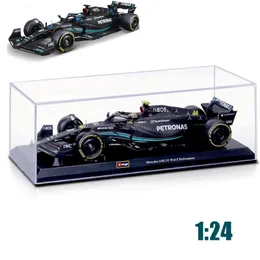 Bburago 1 24 W14 Mercedes-AMG Team Large Size Special Edition #44 Hamilton Modello di auto in lega Formula Racing Diecast Toy 240115