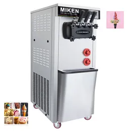 Real Fruit Snack Automated Gelato Freezer Cone Making Creme Cornet de Glace Maker Industrial Continuous Italian Vertical Linboss Hard Ice Cream Machine