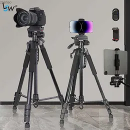 Tribods 카메라 삼각대 전화 홀더 Bluetooth 캐리 가방 알루미늄 180cm 휴대 전화 삼각대 사진 Nikon DSLR iPadl240115