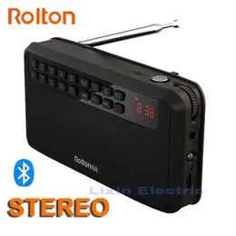 Radio Rolton E500 Hifi-Stereo-Bluetooth-Lautsprecher, tragbarer Super-Bass-Soundbox-Säulen-MP3-Musikplayer für Computer mit Radio-TF-Karte