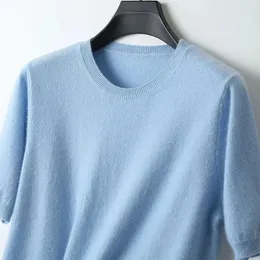 T-shirt da uomo Camicia in lana merino superfine da uomo Strato base traspirante T-shirt in cashmere traspirante Top 10 colori