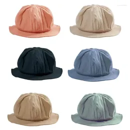 Berets Quallen Fischer Hut Floppy Beret Wild Basin Outdoor Freizeit Mädchen Faltbare Reise Eimer All-match