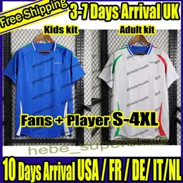 Fans Player 2024 Italys EURO Cup Soccer Jerseys CHIESA BARELLA BELOTTI ZANIOLO RASPADORI JORGINHO VERRATTI 125th Anniversary