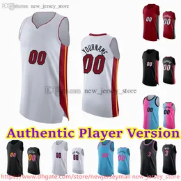 Custom Player Version Basketball 22 Jimmy Butler Jersey Authentic Stitch 3 Dwyane Wade 13 Bam Adebayo Tyler Herro Nikola Jovic Duncan Robinson Kyle Lowry Kevin Love