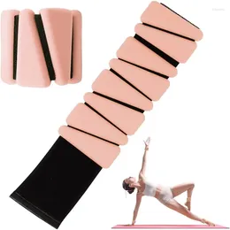 Set di 2 pesi di supporto per il polso, regolabili, in silicone, indossabili, per caviglia/polso, adatti per yoga, danza, pilates, 1 kg.