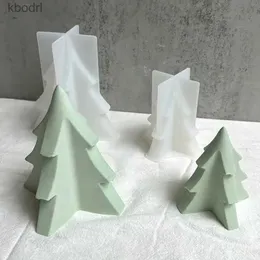 Ferramentas de artesanato 2023 Árvore de Natal Moldes de silicone DIY Handmade Aromath Gypsum Scented Candle Mold Decorações de Natal Decoração de Casa Artesanato YQ240115