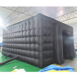 6x4m 16.4x13.2ft Free Ship Outdoor Activities Disco Inflatable Cube Tent Square Gazebo Event Room Big Mobile Portable NightClub Party Pavilion with Light