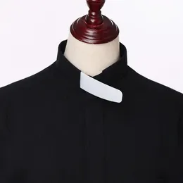 5pcs Lot White Collar Stay Men Stand Collar Insert for Clergy Shirt Fast Shipment 고품질 233h