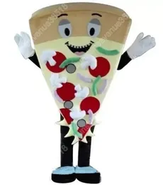 Alta qualidade Pizza saborosa mascote figurino de desenho animado personagem carnaval unissex halloween carnaval adultos festa de aniversário