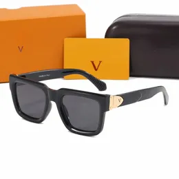 Heta originaluttag Luxury Solglasögon Män kvinnor Solglasögon Glasögon Klassiskt varumärke Solglasmode UV400 Goggle med Box Retro Goggle Rectangle Travel Shades Shades