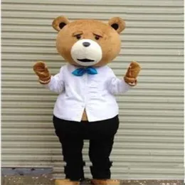 2019 Teddy Bear of TED Adult Cartoon Mascot Costume Fancy Dress302J