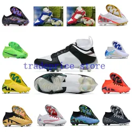 Mens Kids Black White Panda Cleats Youth Phantom Elite GX FG Football Boots Boots Girls Womens Soccer Shoes Low High Red Blue Green Pink Black Cleat Size US 3Y-13 EUR 35-47