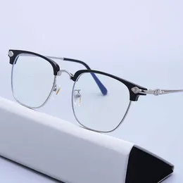 2024 Luxus-Designer-CH-Sonnenbrille für Damen, verchromt, Brillengestelle für Herren, neue Myopie, flache Linse, Trend-Herz-Brillengestell, Damen, Unisex, hochwertige Brillen, 26YK