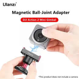 Telecamere Ulanzi DJI Action 2 Adattatore con giunto sferico magnetico Supporto per treppiede Macchina fotografica sportiva regolabile a 360° Accessori DJI Action 2