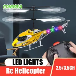 Rc Avião 2.53.5Ch Rádio Controle Helicóptero Controle Remoto Avião Mini Ufo Drone Aeronave Brinquedo para Crianças Menino Presentes de Aniversário 240115