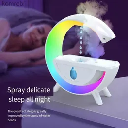 Umidificatori Nuovo Big G Umidificatore antigravità LED Atmosfera colorata Capacità di nebbia domestica Desktop Ufficio Camera da letto Creative USB Air DropsL240115