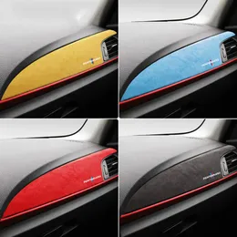 Alcantara Wrap ABS Cover Car Center Console Instrument Panel M Performance Decals Sticker för BMW F20 F21 F22 F23 1 2 Series 306G