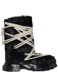 2023er Jahre High Top Qualität Echtpelz Cusotmized Made Rock Plateau Schneestiefel Archiv Octopus Sohle Exklusive Botas