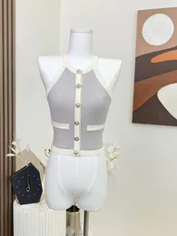 Summer damski bez rękawów bez rękawów dzianinowy top z ciasnym środkiem gorsetem Kawaii Bustier gorący seksowne ubrania uliczne Estetyka 240115