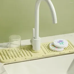 Kökskranar silikonkranar dränering pad sjunka stänk skydd badrum bänkskivskydd matta flexibelt bevis torkning