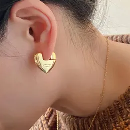 Ohrringe Designer für Frauen S925 Silber Herz Liebe gekerbte Ohrringe Gold Ohrstecker mit Box für Party Hochzeiten Schmuck Geschenk
