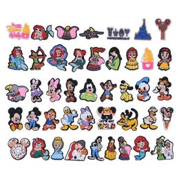 Cartoon Accessories Charms Wholesale Childhood Memories Girls Mouse Funny Gift Shoe Pvc Decoration Buckle Soft Rubber Clog Drop Delive Otnjl