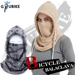 GTUBIKE Zima ciepłe rowerowe kaptur Balaclava Outdood Windorproof ColdProof Fleece Thermal Scalf Mask Riding Headcover Unisex 240112