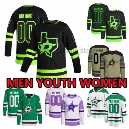 Niestandardowe koszulki hokejowe Dallas''Stars''mens 91 Tyler Seguin 14 Jamie Benn 20 Ryan Suter 16 Joe Pavelski 63 Evgenii Dadonov 10 Dellandre